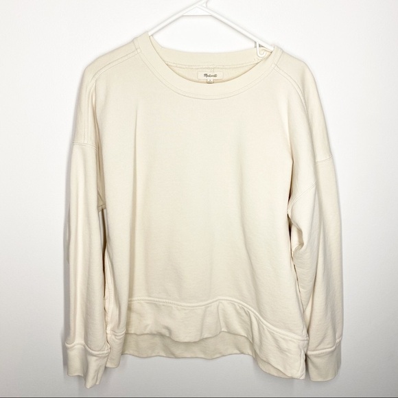 Madewell Natural Shuffle Garment Dyed Sweatshirt L - Picture 1 of 4